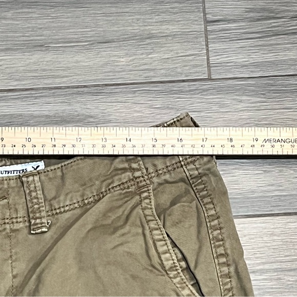 American Eagle Longboard Shorts Men's Khaki 32" waist  11" inseam Skater Street - Picture 4 of 11